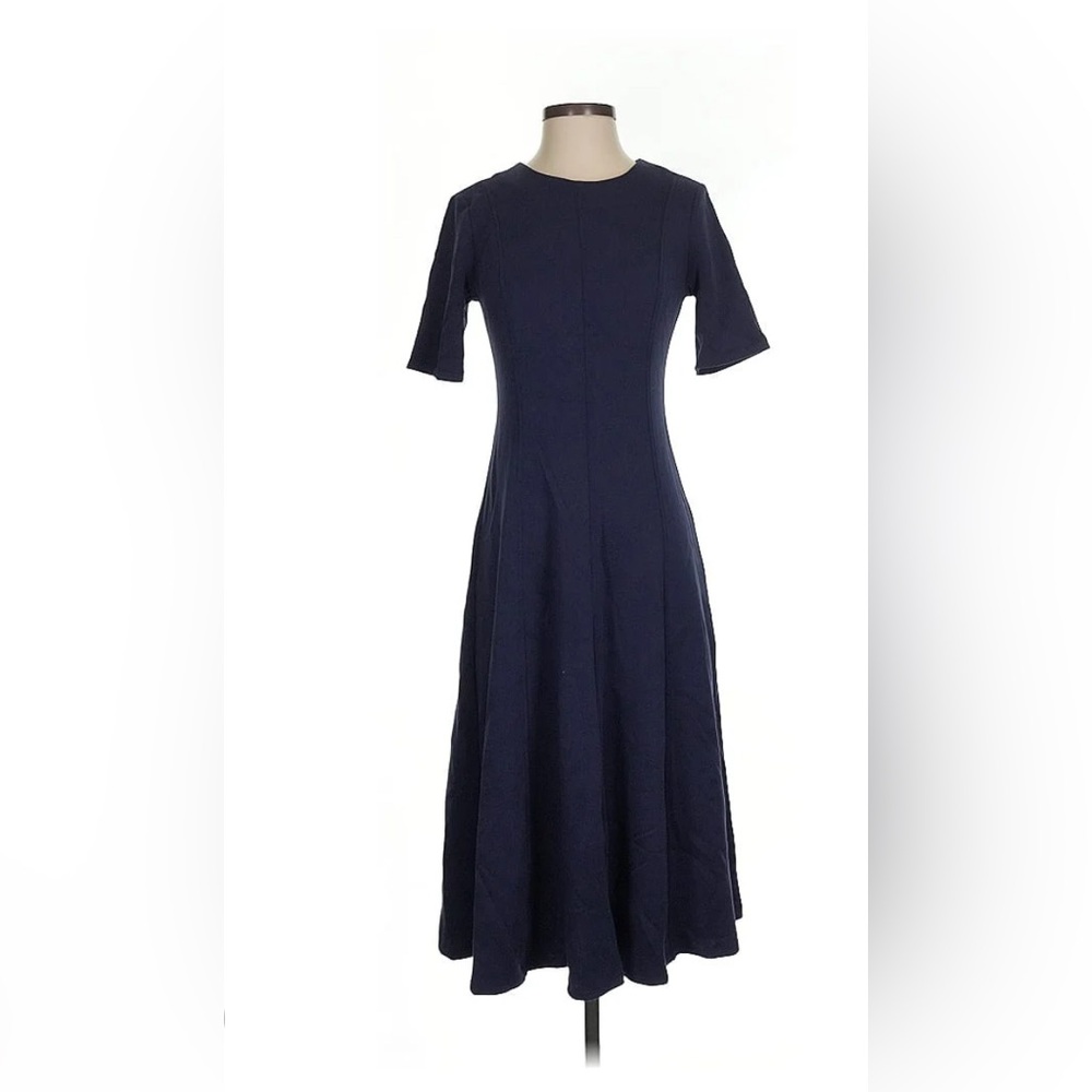 Banana Republic Midi Navy Blue Dress